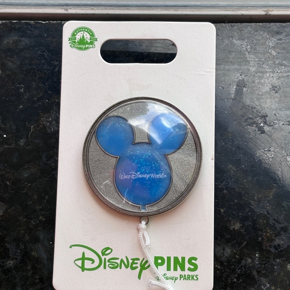 Disney Blue Mickey Mouse Icon Pin
